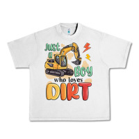 Lunar Rock just a boy who loves dirt Urban Heavy Tee - MaliasSmallBusiness