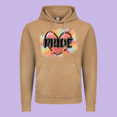 Pride Vintage Hoodie Designed By Maliassmallbusiness