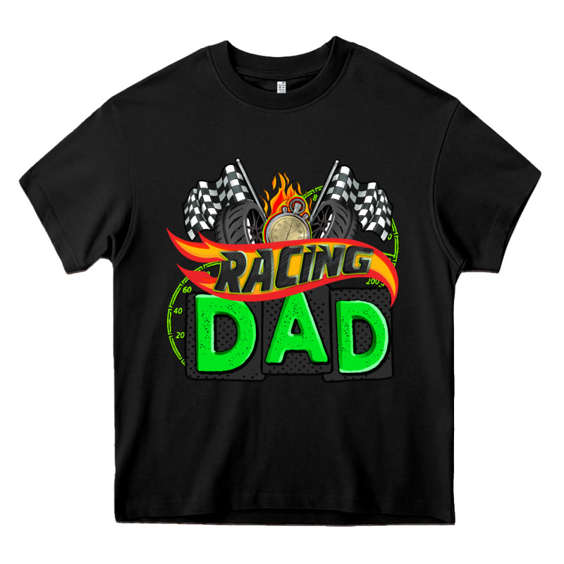 Racing Dad With Racing Oto Equipment Heavy Core Tee by AdoDesignShop | Teevron