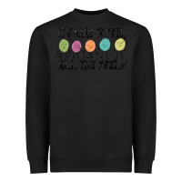 Black ıt's okay to feel all the feels Heavyweight Sweatshirt - MaliasSmallBusiness