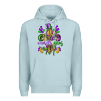 Blue Mist mardi gras fleur de lis Premium Hoodie - CowGirlArtShop