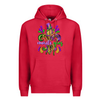 Mardi Gras Fleur De Lis Premium Hoodie | Teevron