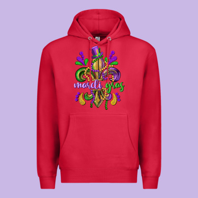 Mardi Gras Fleur De Lis Premium Hoodie Designed By Cowgirlartshop