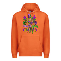 Carrot mardi gras fleur de lis Premium Hoodie - CowGirlArtShop