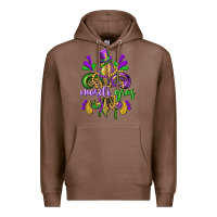 Chestnut mardi gras fleur de lis Premium Hoodie - CowGirlArtShop