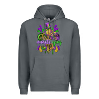 Rock mardi gras fleur de lis Premium Hoodie - CowGirlArtShop