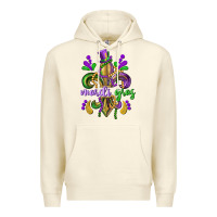 Sandshell mardi gras fleur de lis Premium Hoodie - CowGirlArtShop