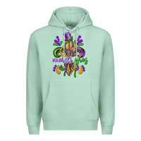 Seafoam mardi gras fleur de lis Premium Hoodie - CowGirlArtShop