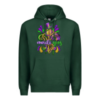 Sports Green mardi gras fleur de lis Premium Hoodie - CowGirlArtShop