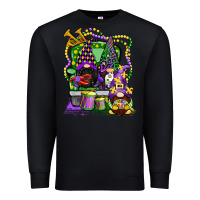 Black mardi gras gnomies truck Premium Sweatshirt - CowGirlArtShop