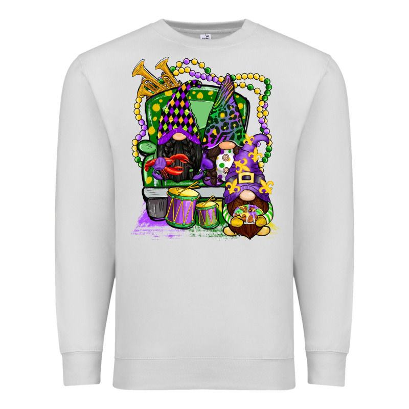 Mardi Gras Gnomies Truck Premium Sweatshirt by CowGirlArtShop | Teevron