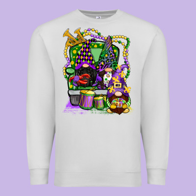 Mardi Gras Gnomies Truck Premium Sweatshirt Designed By Cowgirlartshop