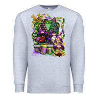 Heather Grey mardi gras gnomies truck Premium Sweatshirt - CowGirlArtShop
