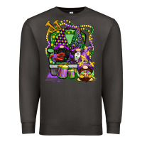 Smoke mardi gras gnomies truck Premium Sweatshirt - CowGirlArtShop