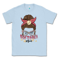 Dusty Blue softball mom Classic Tee - MaliasSmallBusiness