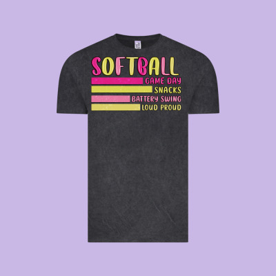 Retro Softball Png Vintage Tee Designed By Jahusdesignshop