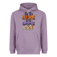 Lavender for the love of the game basketball Heavyweight Hoodie - HowdyJamesFarm
