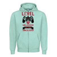 Kids Level 7 Unlocked Awesome Since 2013 Zipper Hoodie | Teevron