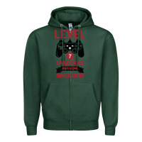 Sports Green Kids Level 7 Unlocked Awesome Since 2013 Zipper Hoodie - Bettercallsaul