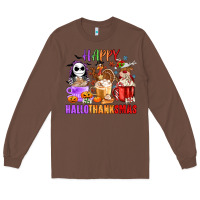 Chestnut happy hallothanksmas Long Sleeve Tee - MaliasSmallBusiness