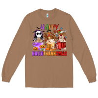 Toasted Coconut happy hallothanksmas Long Sleeve Tee - MaliasSmallBusiness