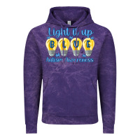 Cloud Purple light it up Vintage Hoodie - MaliasSmallBusiness