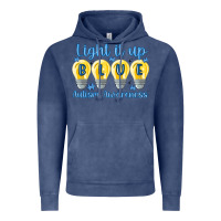 Vintage Denim light it up Vintage Hoodie - MaliasSmallBusiness