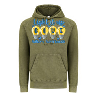 Vintage Olive light it up Vintage Hoodie - MaliasSmallBusiness