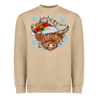 Mushroom christmas cow Heavyweight Sweatshirt - MaliasSmallBusiness