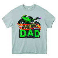Arona racing dad with racing motorcycle Heavy Core Tee - AdoDesignShop