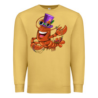 Antique Gold mardi gras crawfish Premium Sweatshirt - CowGirlArtShop
