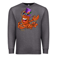 Charcoal Heather mardi gras crawfish Premium Sweatshirt - CowGirlArtShop