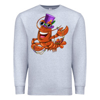 Heather Grey mardi gras crawfish Premium Sweatshirt - CowGirlArtShop