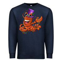 Navy mardi gras crawfish Premium Sweatshirt - CowGirlArtShop