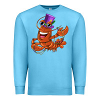 Ocean Blue mardi gras crawfish Premium Sweatshirt - CowGirlArtShop
