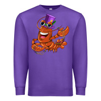 Purple mardi gras crawfish Premium Sweatshirt - CowGirlArtShop