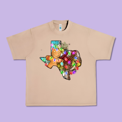 Christmas Texas Map Urban Heavy Tee Designed By Adodesignshop