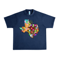 Navy christmas texas map Urban Heavy Tee - AdoDesignShop