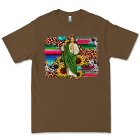 Cacao san judas leopard cowhide sunflower background Premium Tee - JahusDesignShop