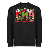 Black cma certified medical assistant Heavyweight Sweatshirt - MaliasSmallBusiness