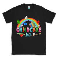 Black childcare life Classic Tee - MaliasSmallBusiness