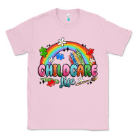 Bubblegum Pink childcare life Classic Tee - MaliasSmallBusiness