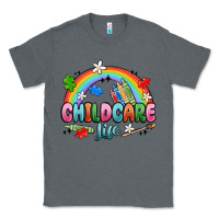 Charcoal Heather childcare life Classic Tee - MaliasSmallBusiness