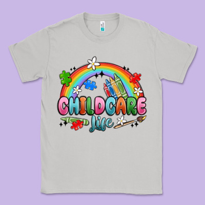 Childcare Life Classic Tee Designed By Maliassmallbusiness