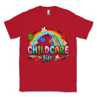 Red childcare life Classic Tee - MaliasSmallBusiness