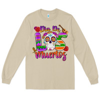 Mushroom dia de los muertos Long Sleeve Tee - MaliasSmallBusiness