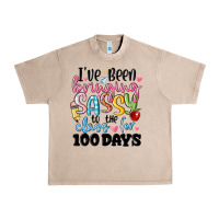 French Oak 100 days of school Urban Heavy Tee - MaliasSmallBusiness