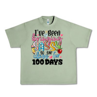Oil Green 100 days of school Urban Heavy Tee - MaliasSmallBusiness