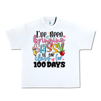 White 100 days of school Urban Heavy Tee - MaliasSmallBusiness