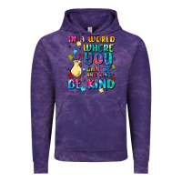 Cloud Purple in a world where you can be anything Vintage Hoodie - MaliasSmallBusiness